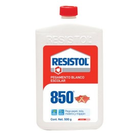 PEGAMENTO LIQUIDO HENKEL RESISTOL 850 COLOR BLANCO 500 GR