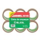 CINTA ADHESIVA DE EMPAQUE CANELA JANEL 66 DE 48 MM X 50 M BLISTER CON 6 PZAS