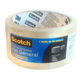 CINTA ADHESIVA DE EMPAQUE TRANSPARENTE SCOTCH 360T DE 48 MM X 50 M 1 PZA