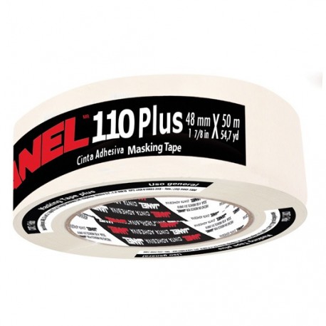 CINTA ADHESIVA MASKING TAPE JANEL 110 PLUS COLOR BLANCA DE 48 MM X 50 M 1 PZA