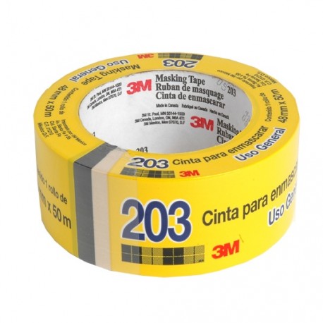 CINTA ADHESIVA MASKING TAPE SCOTCH 203 COLOR BEIGE DE 48 MM X 50 M 1 PZA