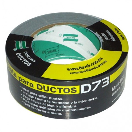 CINTA ADHESIVA PARA DUCTO DEVEK D73 COLOR PLATA DE 48 MM X 50 M 1 PIEZA
