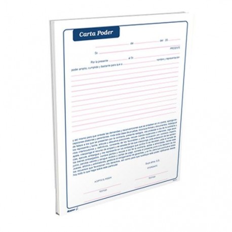 Lm-carta poder t/carta block c/50 hojas