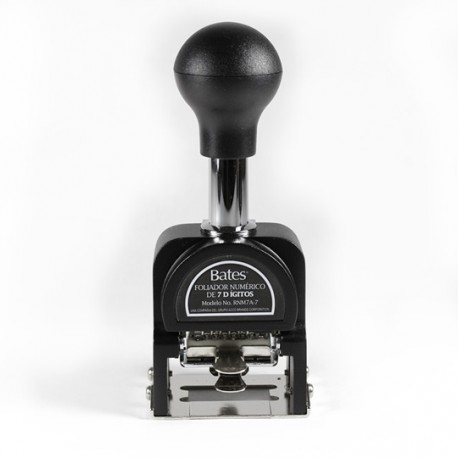 FOLIADOR ROYALL DE 7 DIGITOS METAL NEGRO Y CROMADO 1 PIEZA