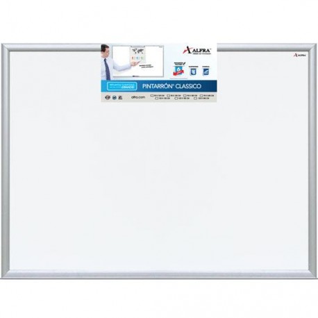 PIZARRON BLANCO DE MELAMINA DE 90 X 120CM MARCA ALFRA