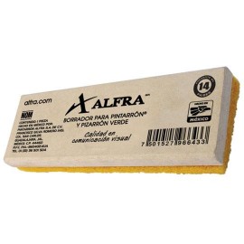 BORRADOR ESTANDAR ALFRA PARA PIZARRON BLANCO DE MADERA 1 PIEZA