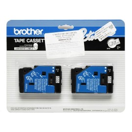 CINTA COLOR NEGRO / TRANSPARENTE BROTHER TC10 PARA P-TOUCH 1 PZA