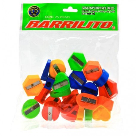 SACAPUNTAS MANUAL SKD25 BARRILITO , DE PLASTICO 1 PIEZA