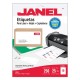 ETIQUETAS BLANCAS JANEL J-5163 DE 5.1X10.2 CM 1 PAQUETE (25 HOJAS)