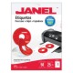 ETIQUETAS PARA CD BLANCAS JANEL J-593125 DE 117 MM 1 PAQUETE