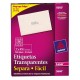 ETIQUETAS SEPARA FACIL TRANSPARENTES AVERY 5660 DE 2.5X6.7 CM 1 PAQUETE