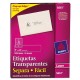 ETIQUETAS SEPARA FACIL TRANSPARENTES AVERY 5661 DE 2.5X10.2 CM 1 PAQUETE