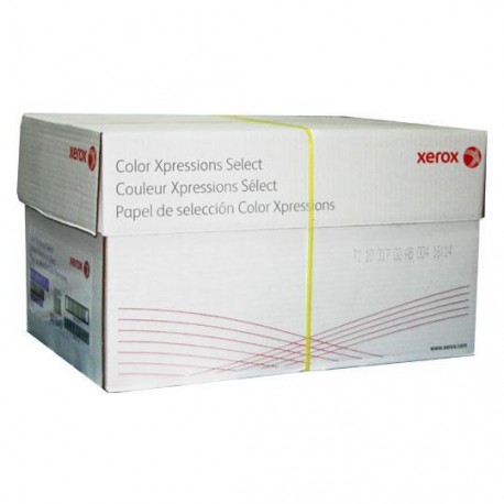 CAJA DE PAPEL BOND BLANCO OFICIO XEROX COLOR XPRESSIONS GRAMAJE 90 GRS BLANCURA 98 PORCIENTO 8.5 X 13.3 PULGADAS
