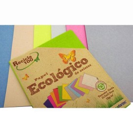 Papel reciclado arcoiris pastel