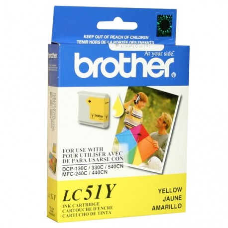 TINTA BROTHER LC51Y LC51Y COLOR AMARILLO