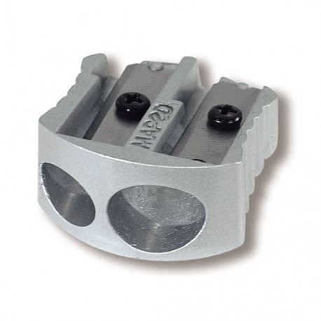 SACAPUNTAS MANUAL METAL 2 ORIFICIOS DESIGN MAPED , DE METAL 1 PIEZA