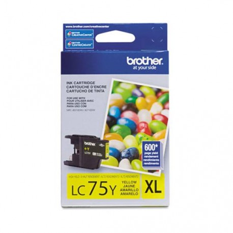 TINTA BROTHER LC75YXL LC75Y COLOR AMARILLO