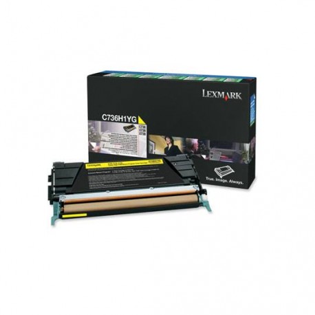 TONER LEXMARK C736TONER LEXMARK C736H1YG C736H1YG COLOR AMARILLOH1YG C736H1YG COLOR AMARILLO