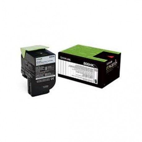 TONER LEXMARK 808HK 80C8HK0 COLOR NEGRO