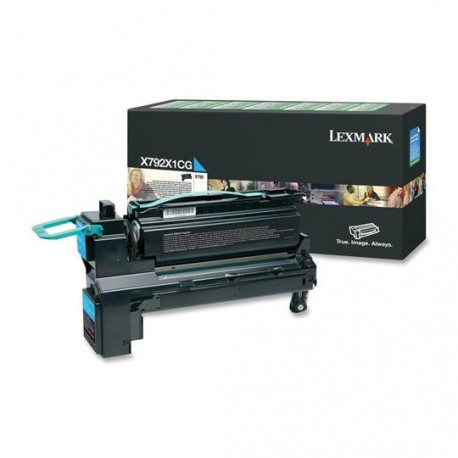 TONER LEXMARK X792 X792X1CG COLOR CYAN