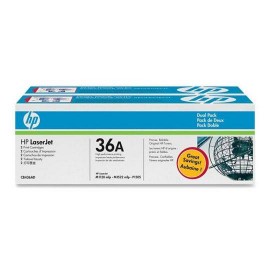 TONER DUAL PACK HP 36A CB436AD COLOR NEGRO