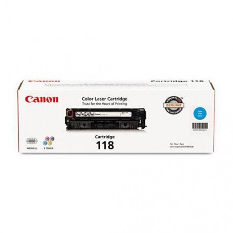 TONER CANON 118C 2661B001AA COLOR CYAN