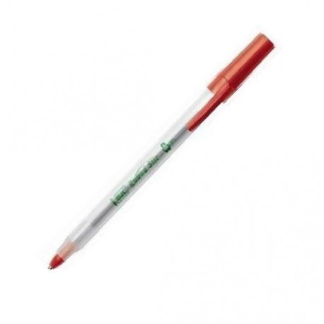 BOLIGRAFO BIC ECOLUTION COLOR ROJO DE PUNTO MEDIANO 1.0 MM TIPO DE BARRIL REDONDO 1 PIEZA