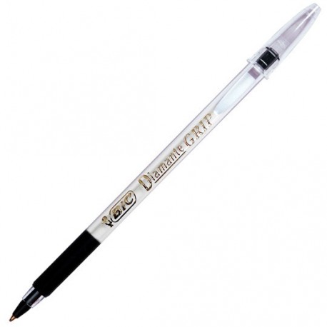 BOLIGRAFO BIC DIAMANTE COLOR NEGRO DE PUNTO MEDIANO 1.2 MM TIPO DE BARRIL REDONDO 1 PIEZA