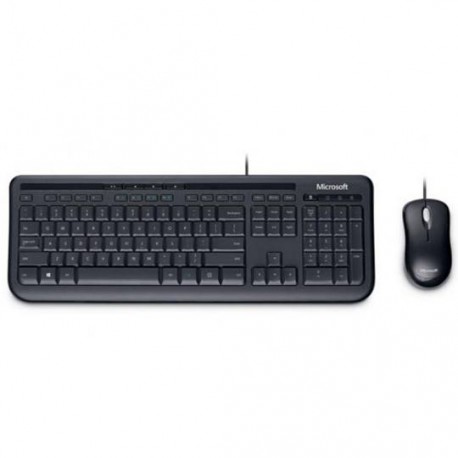 KIT TECLADO Y MOUSE MICROSOFT 3J2-00008 CONEXION ALAMBRICO COLOR NEGRO