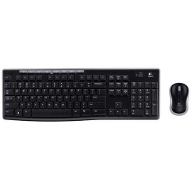 KIT TECLADO Y MOUSE LOGITECH MK270 CONEXION INALAMBRICO COLOR NEGRO