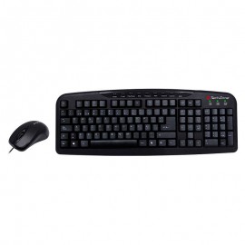 KIT TECLADO Y MOUSE TECHZONE TZ16COMB02-ALA CONEXION ALAMBRICO COLOR NEGRO