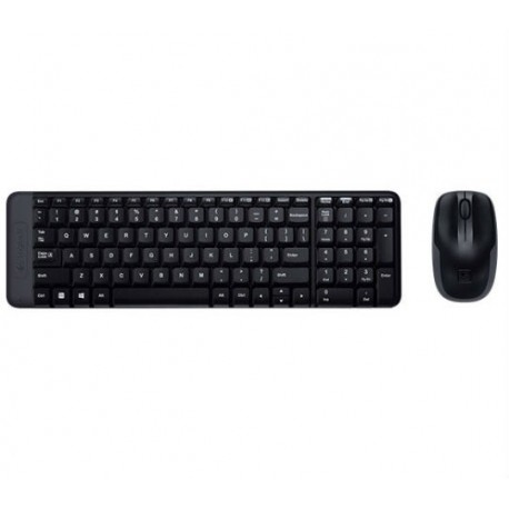 KIT TECLADO Y MOUSE LOGITECH MK220 CONEXION INALAMBRICO COLOR NEGRO