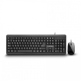 KIT TECLADO Y MOUSE ACTECK TB-01006 CONEXION ALAMBRICO COLOR NEGRO