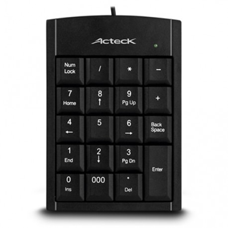 TECLADO NUMERICO ACTECK AC-01015 ALAMBRICO CONEXION USB