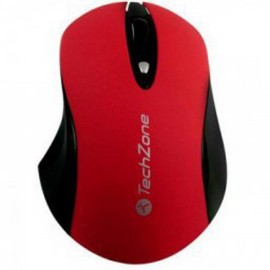 MOUSE INALAMBRICO TECHZONE TZ16MOU02-INA CONEXION BLUETOOTH COLOR ROJO
