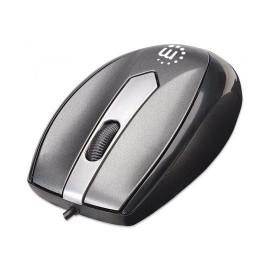 MOUSE ALAMBRICO MANHATTAN 177962 CONEXION USB COLOR GRIS