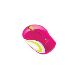 MOUSE MINI INALAMBRICO LOGITECH M187 CONEXION USB COLOR ROSA