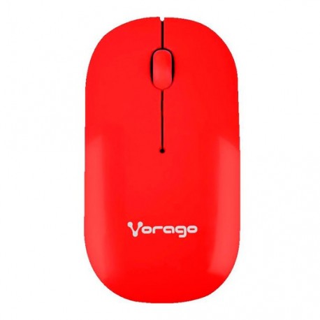 MOUSE INALAMBRICO VORAGO 205 CONEXION USB COLOR ROJO