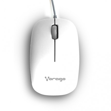 MOUSE ALAMBRICO VORAGO MO206 CONEXION USB COLOR BLANCO