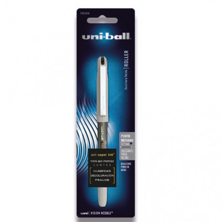 ROLLER UNI-BALL NEEDLE DE TINTA COLOR NEGRA PUNTO FINO MEDIDA 0.7 MM 1 PIEZA