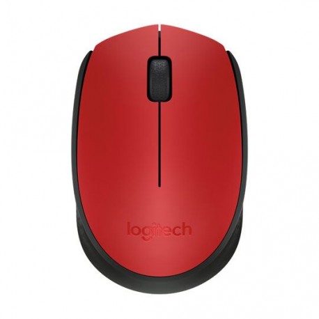 MOUSE INALAMBRICO LOGITECH M170 CONEXION USB COLOR ROJO