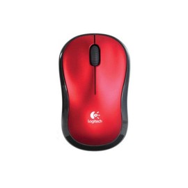 MOUSE INALAMBRICO LOGITECH M185 CONEXION USB COLOR ROJO