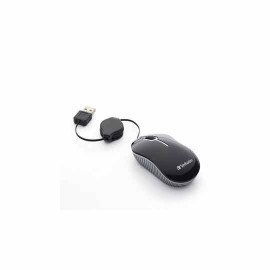 MOUSE MINI ALAMBRICO VERBATIM 98113 CONEXION USB COLOR NEGRO