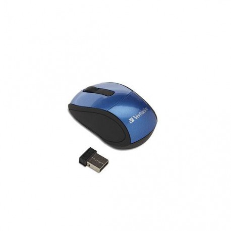 MOUSE MINI INALAMBRICO VERBATIM 97471 CONEXION USB COLOR AZUL