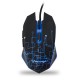 MOUSE GAMER ALAMBRICO VORAGO MO-501 CONEXION PUERTO USB COLOR NEGRO Y AZUL