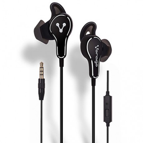 AUDIFONOS VORAGO AU-365872-3 TIPO ALÁMBRICOS CONEXION 3.5 MM NEGRO