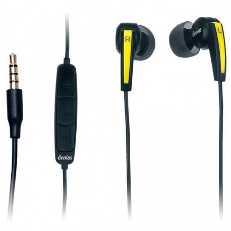 AUDIFONOS GENIUS HD-I220 TIPO IN-EAR ALAMBRICOS CONEXIÓN/MEDIDA 3.5 MM COLOR NEGRO