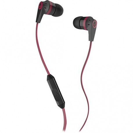 AUDIFONOS SKULLCANDY INKD TIPO INALAMBRICO CONEXION 3.5 MM NEGRO/ROJO