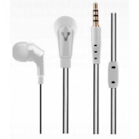 AUDIFONOS VORAGO EP103 TIPO IN-EAR ALAMBRICOS CONEXIÓN/MEDIDA 3.5 MM COLOR BLANCO