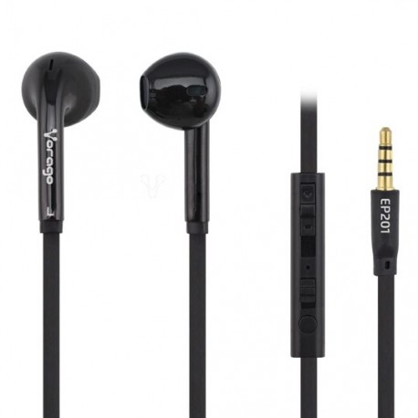 AUDIFONOS VORAGO EP201 TIPO IN-EAR ALAMBRICOS CONEXIÓN/MEDIDA 3.5 MM COLOR NEGRO